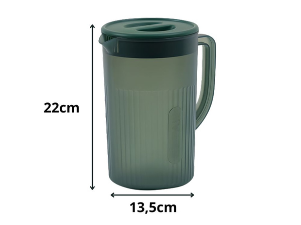 Dzbanek plastikowy 3l z pokrywką do wody soku napojów lemoniady pojemny