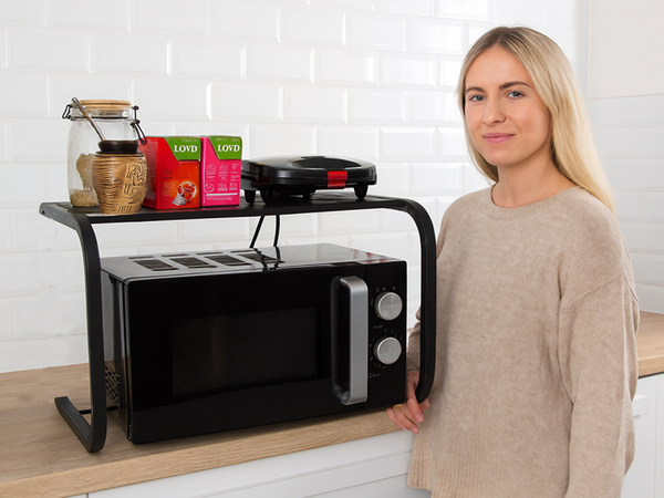 Stojak na mikrofalówkę półka kuchenna organizer na mikrofalę loft szafka