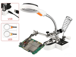 Trzecia ręka zestaw do lutowania uchwyt lupa led