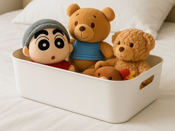 Pojemnik do przechowywania organizer kosz z uchwytami uniwersalny 32x25 cm