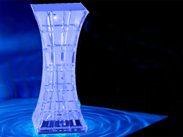 Lampka kryształ nocna stołowa led rgb usb pilot