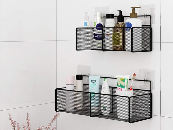 Koszyk wiszący kosz organizer metalowy zawieszany półka kuchenna czarna