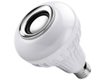 Żarówka kolorowa led rgb głośnik bluetooth pilot