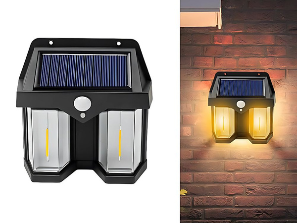 Lampa solarna z czujnikiem zmierzchu ruchu 3 tryby wodoodporna 1200lm