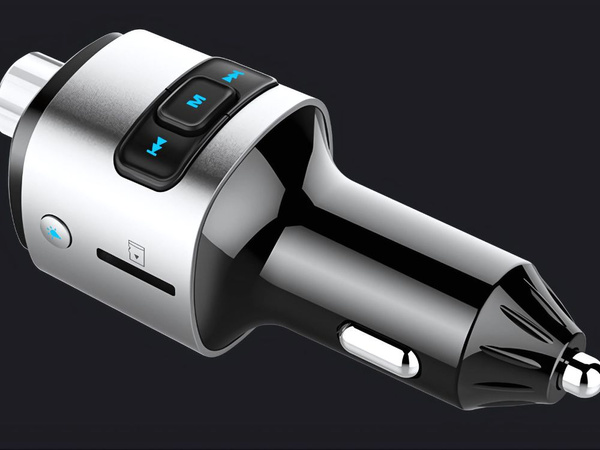 Transmiter bluetooth fm ładowarka samochodowa szybka 2x usb podświetlenie