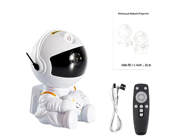 Projektor gwiazd astronauta galaktyka lampka nocna niebo laserowy led pilot