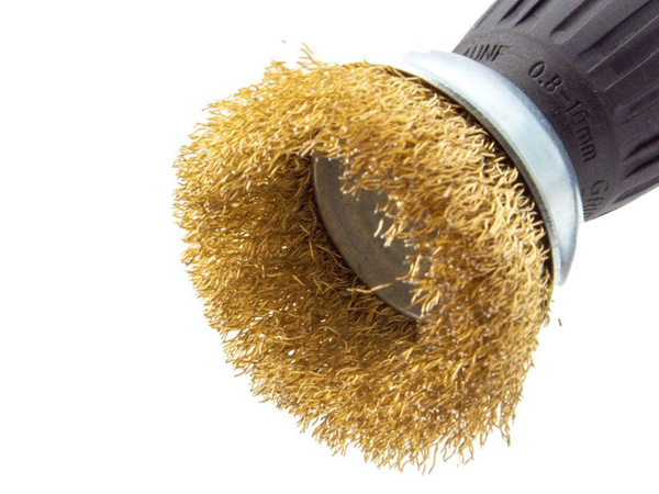 Szczotki druciane z mosiądzu na wkrętarkę zestaw 5 sztuk różne rozmary