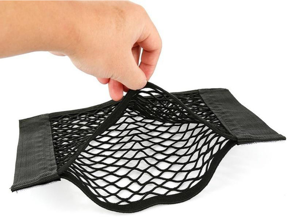 SIATKA DO BAGAZNIKA AUTA MOCNA NA RZEP DO SAMOCHODU MOCNA KIESZEŃ 50x25cm