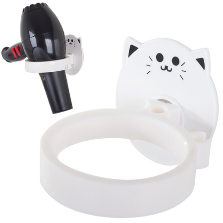 Uchwyt na suszarkę naścienny łazienkowy do włosów