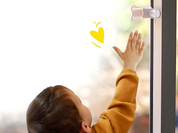 Blokada zabezpieczenie drzwiczek szafy okna dla dzieci bezpieczeństwo 2 szt