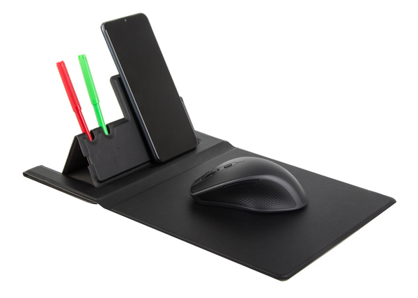 Podkładka pod mysz ładowarka indukcyjna bezprzewodowa na telefon organizer