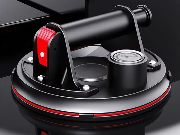 Przyssawka próżnowa uchwyt do płytek glazury szyb z manometrem pompką 200kg