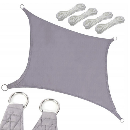 Żagiel przeciwsłoneczny prostkątny ogrodowy wodoodporny 4x3m markiza osłona