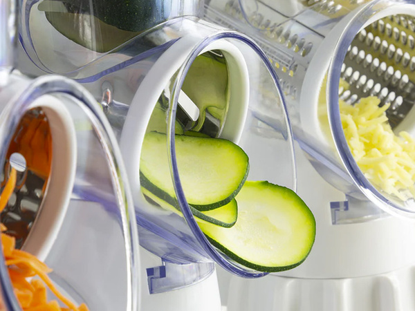 Maszynka do tarcia ziemniaków sera warzyw szatkownica 3x tarki wkłady 3w1