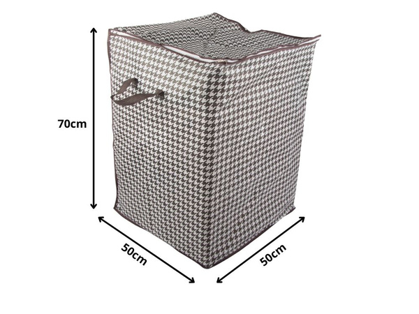 POJEMNIK DO SZAFY ORGANIZER TKANINOWY NA POŚCIEL UBRANIA SKŁADANY 180L