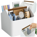 Przybornik organizer na biurko na drobiazgi do łazienki na kosmetyki