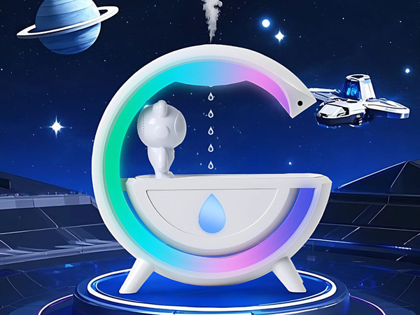 Nawilżacz powietrza z głośnikiem bluetooth led astronauta usb mgiełka rgb