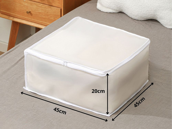 Organizer na pościel ubrania pojemnik na koce kołdrę pokrowiec na suwak