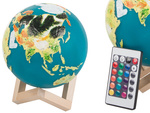 Lampka nocna globus 3d rgb globe light z pilotem 20 trybów dotyk dla dzieci