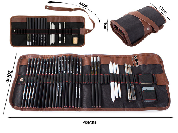 Zestaw do szkicowania rysowania profesjonalny etui