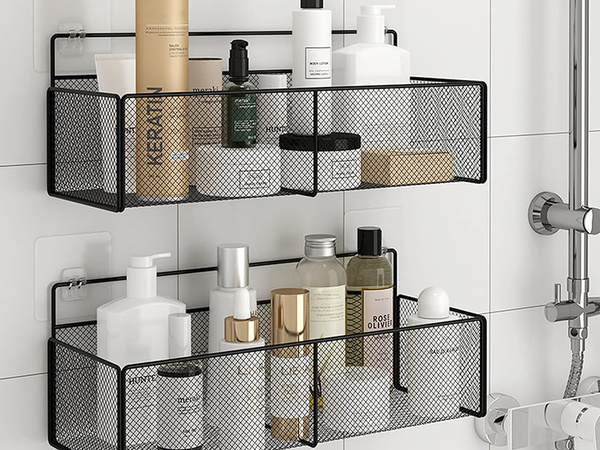 Koszyk wiszący kosz organizer metalowy zawieszany półka kuchenna czarna