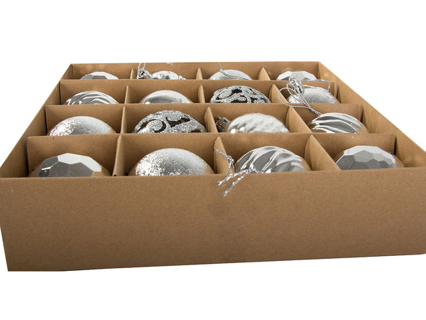 Bombki choinkowe na choinkę 6cm zestaw 16szt bombka ozdoba święta wzory