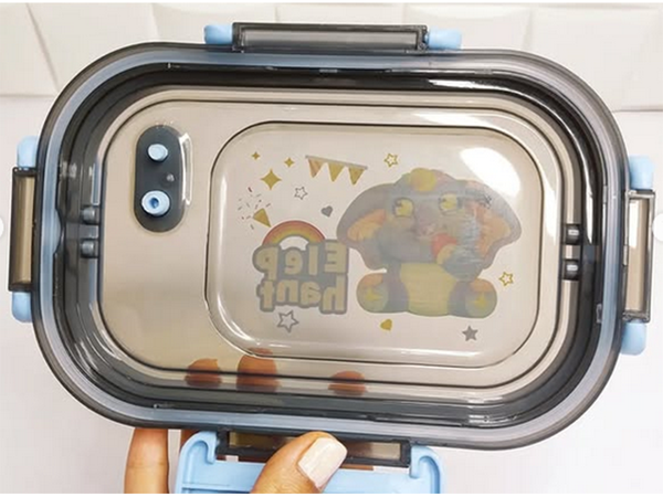 Lunchbox śniadaniówka pojemnik na śniadanie obiad z przegródkami sztućce