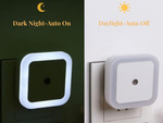 Lampka nocna do kontaktu czujnik zmierzchu wtykowe led oświetlenie nocne