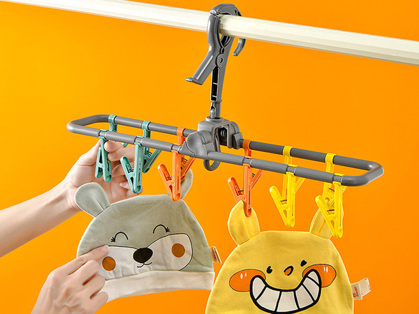 Suszarka na skarpetki bieliznę ubrania wieszak wisząca 12 klamerek zestaw