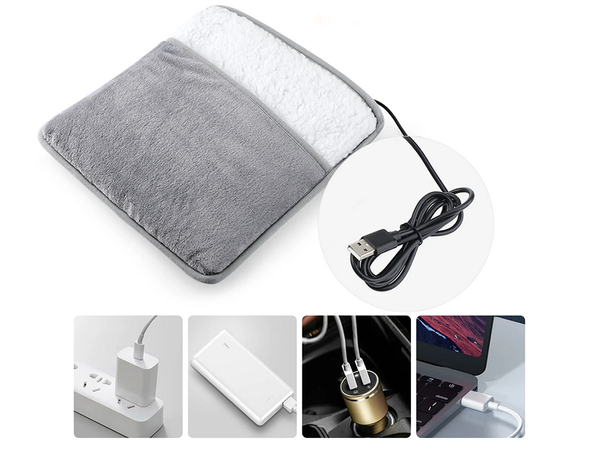 Poduszka grzewcza zasilana usb do stóp i ciała mata elektryczna miękka