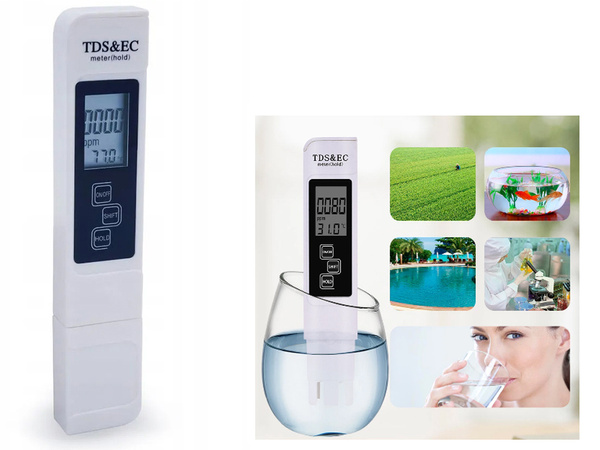 Tester miernik twardości wody tds ec osmoza temp