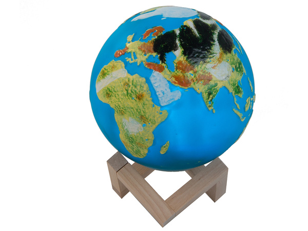 Lampka nocna globus 3d rgb globe light z pilotem 20 trybów dotyk dla dzieci