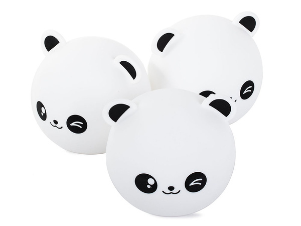 Lampka nocna dla dzieci panda rgb pilot led usb
