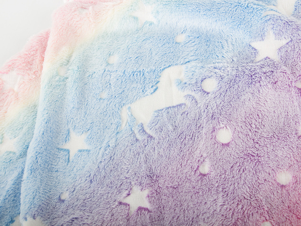 Ogon syreny koc kocyk śpiworek ciepły świecący dla dziewczynki miękki konik