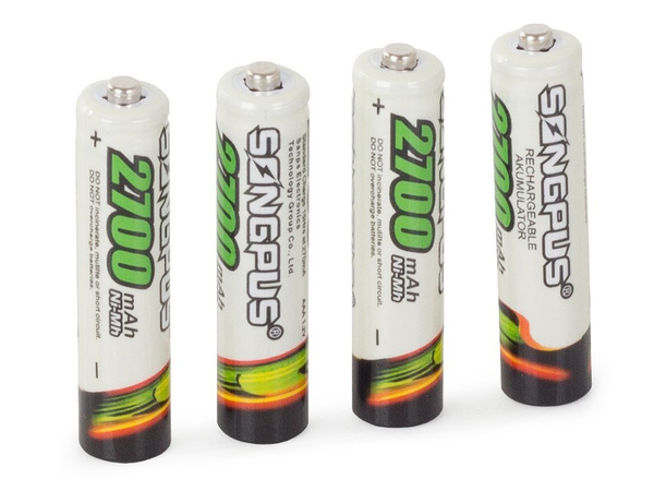 4szt. bateria akumulatorki aaa r3 up to 2700mah