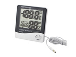 Termometr cyfrowy lcd wew. zewnętrzny data alarm