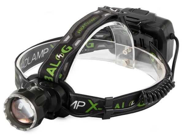 Latarka czołowa bailong led xhp160 powerbank zoom