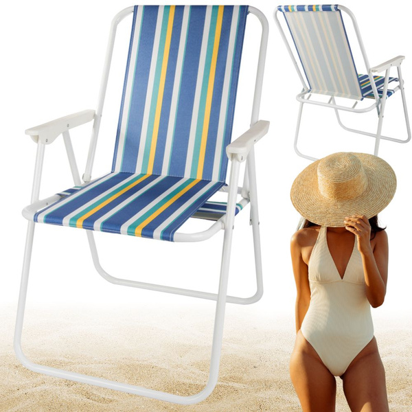 Krzesło składane turystyczne plażowe ogrodowe lekkie na biwak namiot