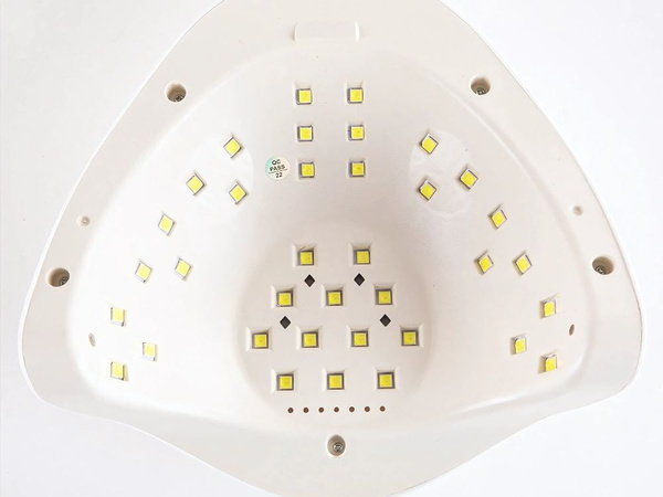 Lampa do paznokci 46 led uv 150w do hybryd żeli mocna sun x5 max lcd