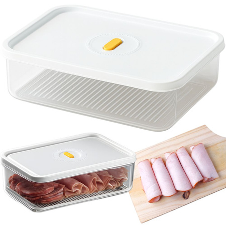 Pojemnik na żywność z pokrywką hermetyczny organizer do kuchni 1,4 l 1400ml