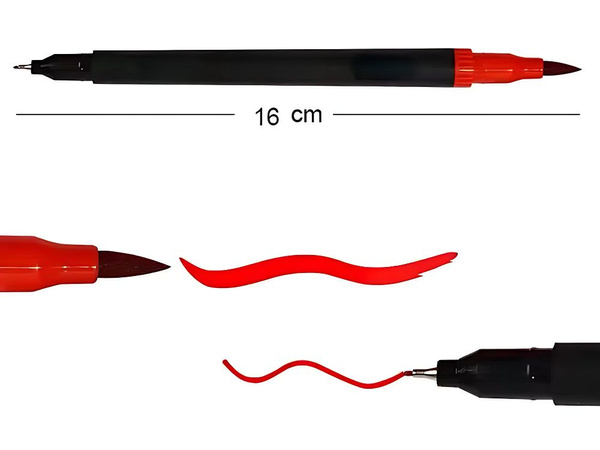 ZESTAW PISAKÓW MAZAKÓW FLAMASTRÓW 100 KOLORÓW AKWARELOWE DWUSTRONNE + ETUI