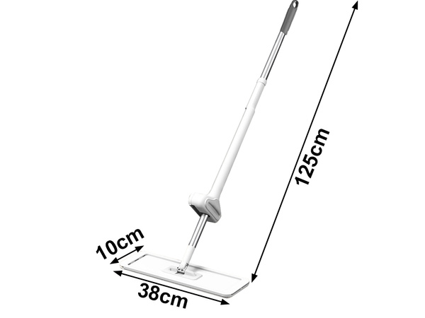 Mop płaski z wyciskaczem ręcznym 125cm chłonny składany szeroki mirkofibra