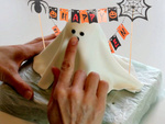 Dekoracja halloween na ciasto tort na babeczki piker topper girlanda papier