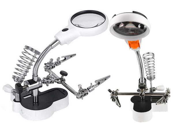 Trzecia ręka zestaw do lutowania uchwyt lupa led