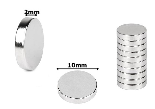 Mocny magnes neodymowy magnesy komplet 10 szt