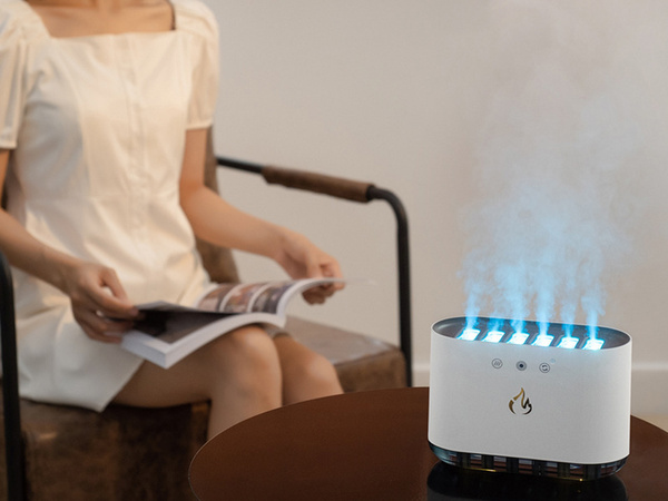 Nawilżacz powietrza kompinek dyfuzor lampka led rgb aromaterapia 6 dysz