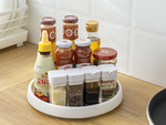 Organizer obrotowy taca uniwersalna 25cm kuchnia łazienka przyprawy biała