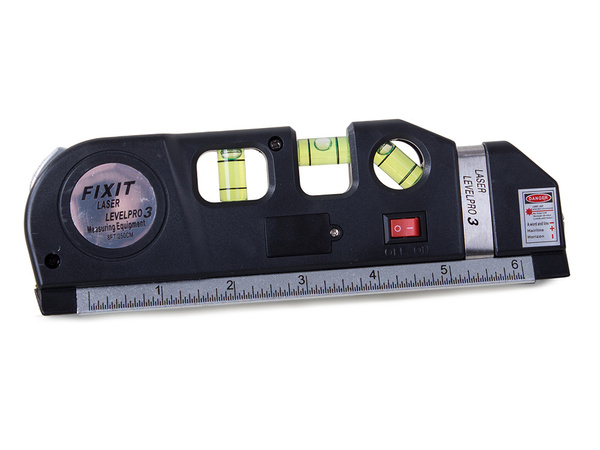 Poziomica laserowa z miarką 250cm miara laser cale