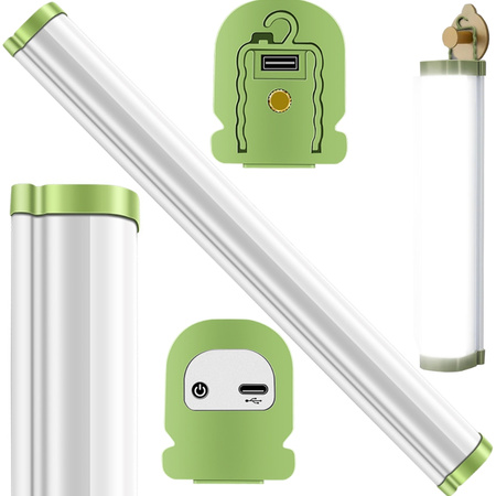 Lampa warsztatowa led z magnesem hakiem uniwersalna akumulator powerbank