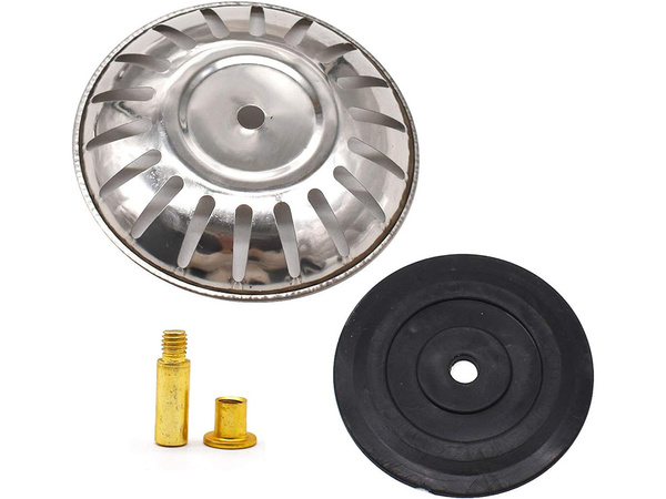 Korek metalowy do zlewu zlewozmywaka sitko duże koszyk zatyczna syfon